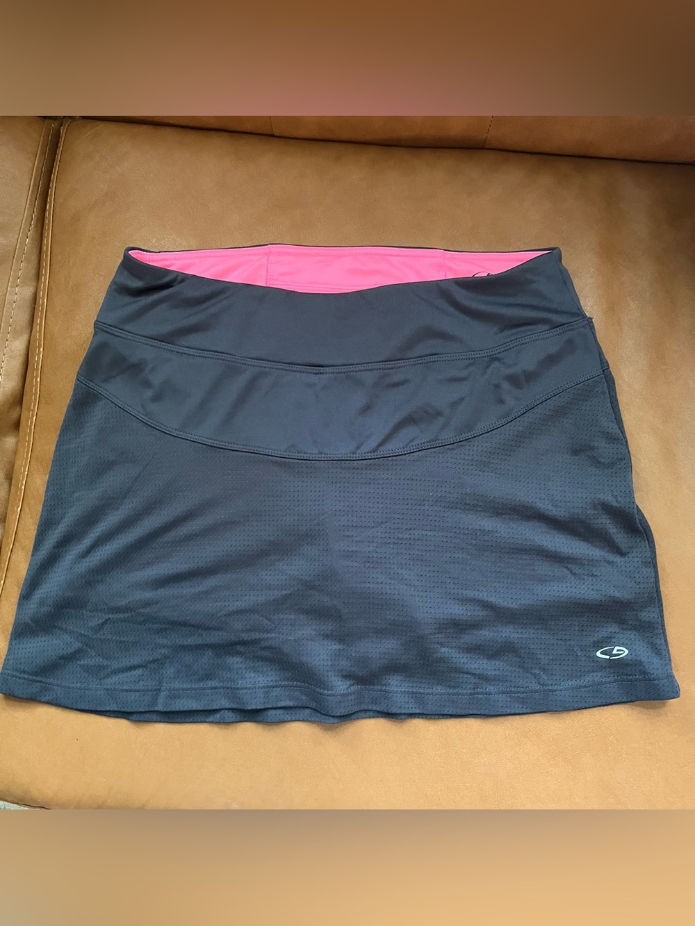 Champion Women's Athletic Running/Tennis Skort Pickleball Gray Pink Sz S P